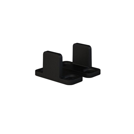 Orca Hardware Flat Track Adjustable Metal Guide, BL Black Finish FT-ADJGD-BL